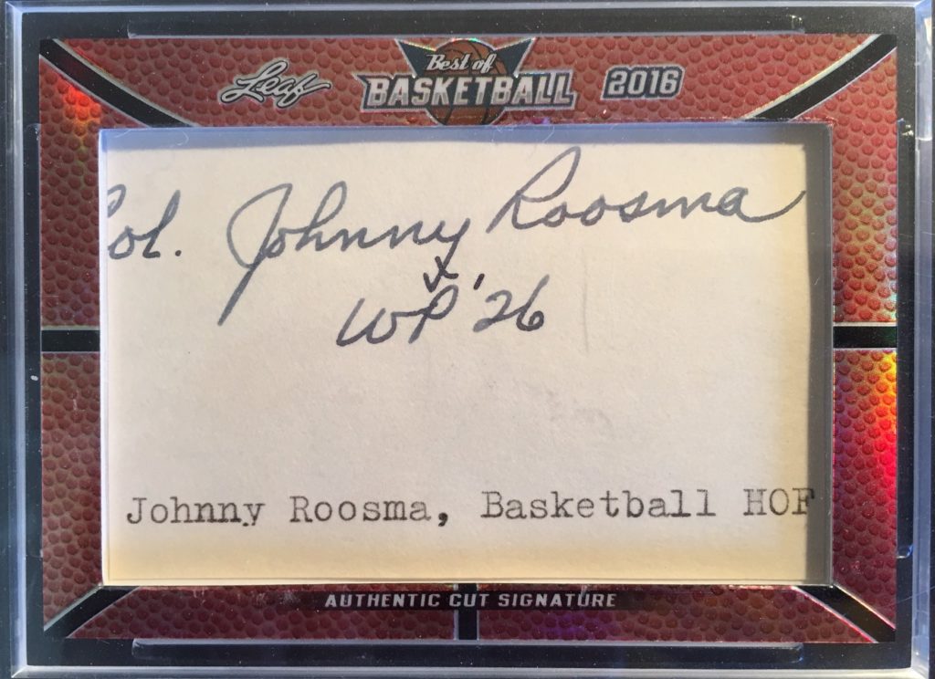 John Roosma - Basketball Hall of Fame